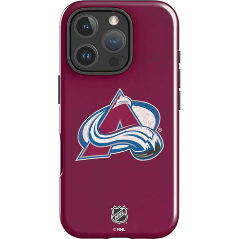 NHL Colorado Avalanche Distressed iPhone 16 Pro Impact Case